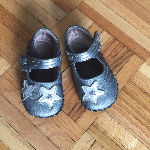 pediped Other - Pediped Originals silver star Mary Janes